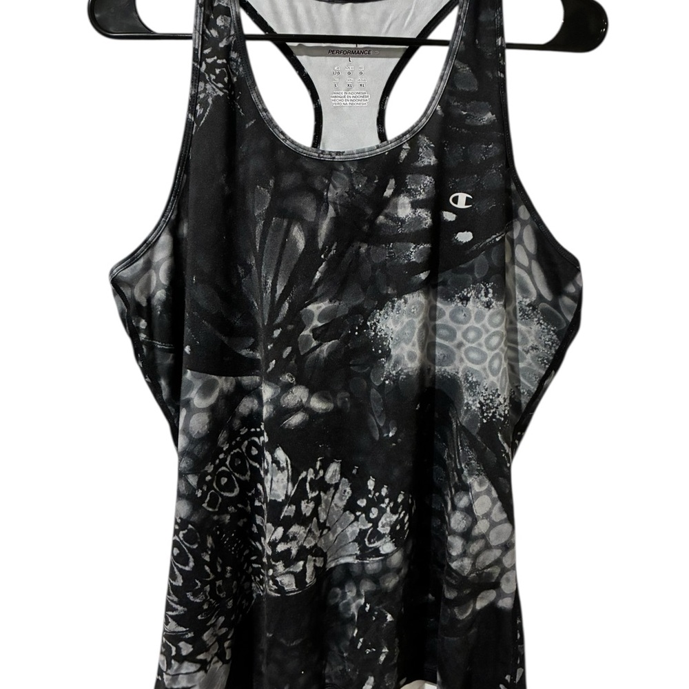 Champion Power Flex Women's Black and Gray Tank Top Excellent Condition Size L - Picture 3 of 7